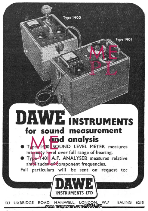 : Dawe Type 1400 Sound Level Meter : Dawe Type 1400 Sound Level Meter