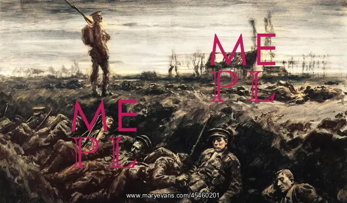 : Dawn in the British trenches : Dawn in the British trenches