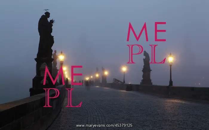: Dawn at the Charles Bridge or Karluv most, built : Dawn at the Charles Bridge or Karluv most, built