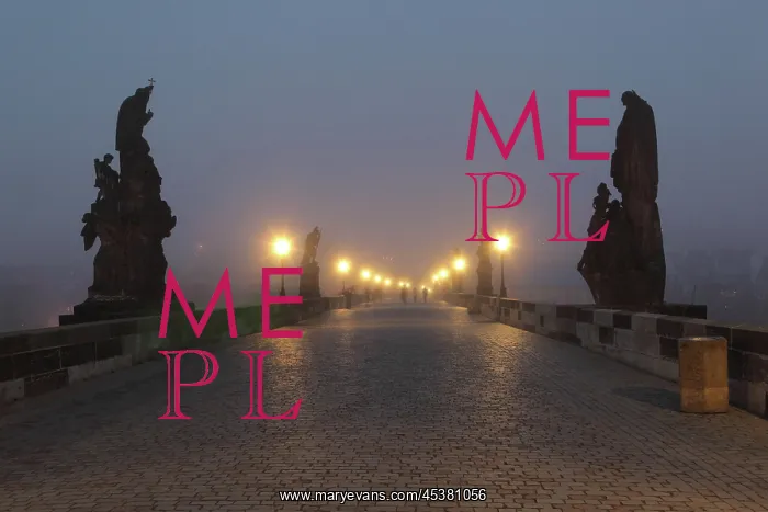  : Dawn at the Charles Bridge or Karluv most, built
