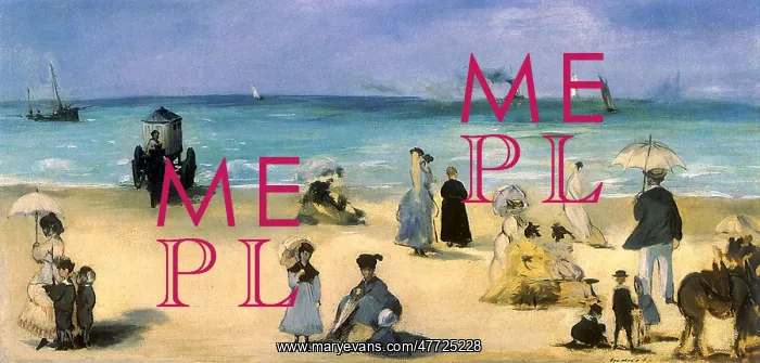  : Day at the Beach, by Manet