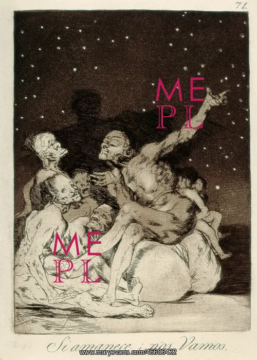 : When day breaks we will be off, Plate 71 of Los Caprichos : When day breaks we will be off, Plate 71 of Los Caprichos