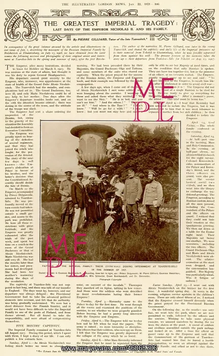 : Last days of Emperor Nicholas II and his family : Last days of Emperor Nicholas II and his family