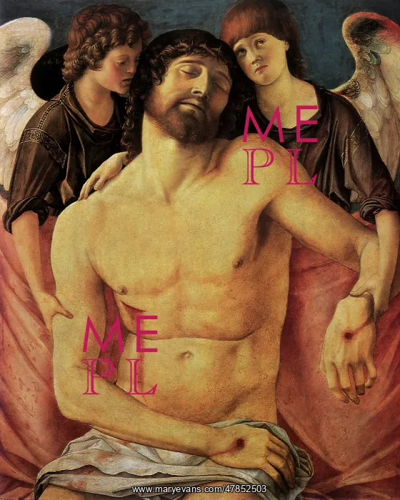 : Dead Christ Supported by Two Angels, by Bellini : Dead Christ Supported by Two Angels, by Bellini