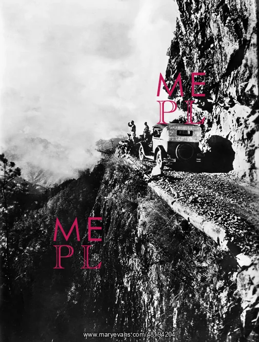 : Dead end street in the mountains, 1925 : Dead end street in the mountains, 1925