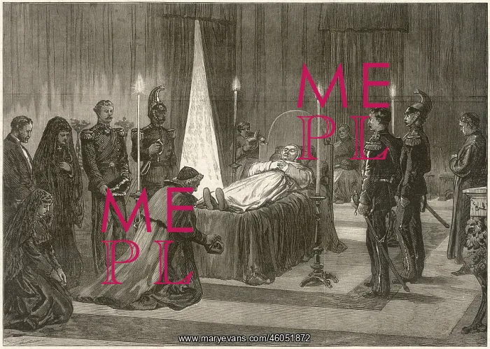 : Dead Pope Pius IX Lying in state : Dead Pope Pius IX Lying in state