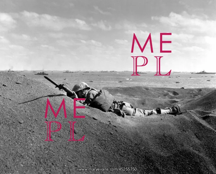 : Dead U.S. Marine, his bayonet fixed, was killed : Dead U.S. Marine, his bayonet fixed, was killed