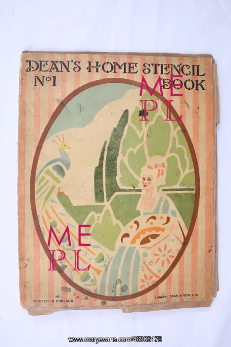: Dean's number 1 home stencil book front page : Dean's number 1 home stencil book front page