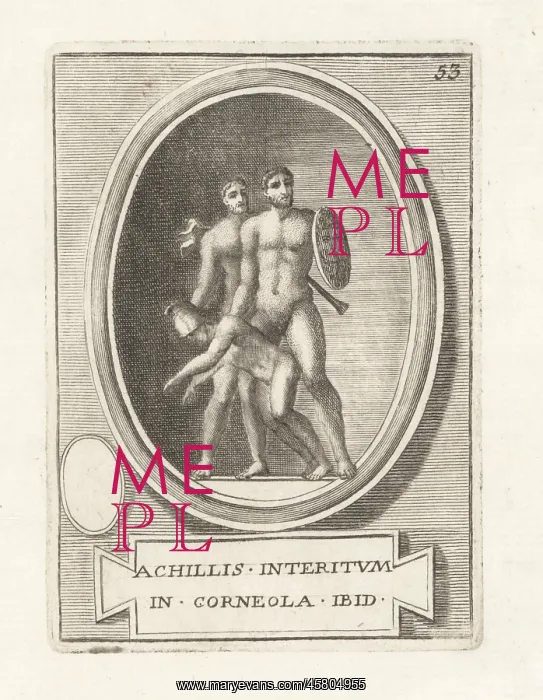 : The death of Achilles, with Ulysses and Ajax : The death of Achilles, with Ulysses and Ajax