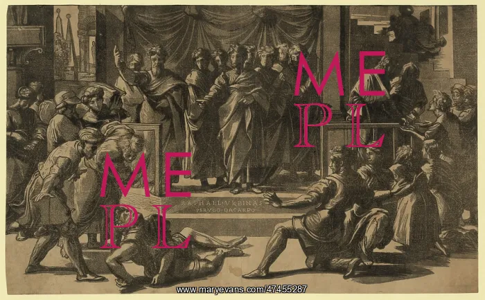 : The death of Ananias : The death of Ananias
