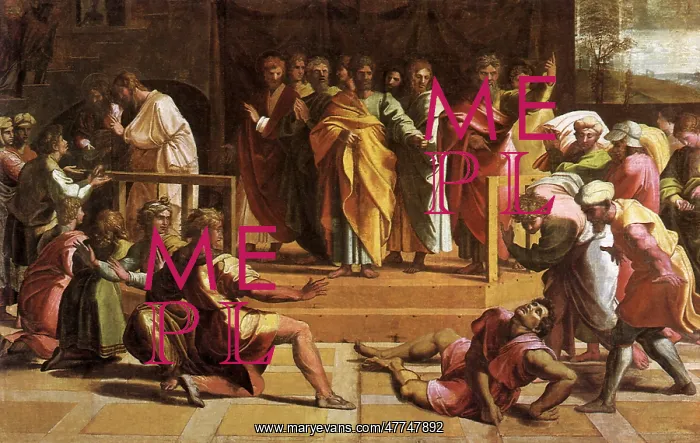  : The Death of Ananias, by Raphael