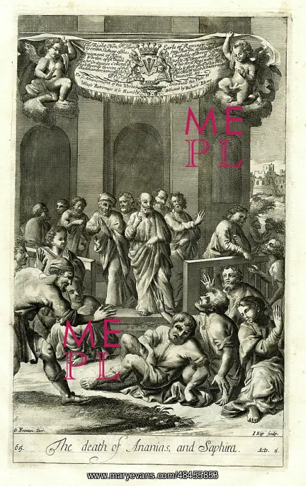 : Death of Ananias and Sapphira : Death of Ananias and Sapphira