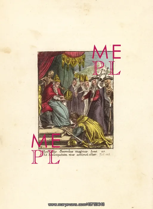 : Death attending the Pope as he crowns an Emperor : Death attending the Pope as he crowns an Emperor