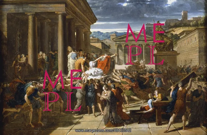 : The Death of Caesar'. Julius Caesar's body displayed : The Death of Caesar'. Julius Caesar's body displayed