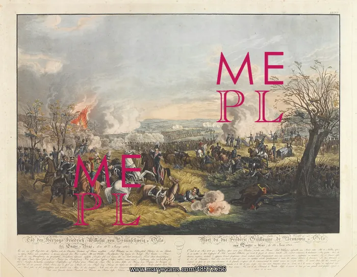 : Death of the Duke Frederick William of Brunswick : Death of the Duke Frederick William of Brunswick