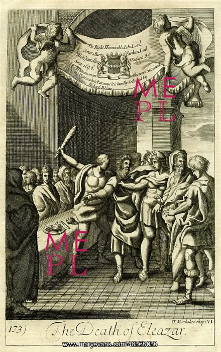 : The death of Eleazar : The death of Eleazar