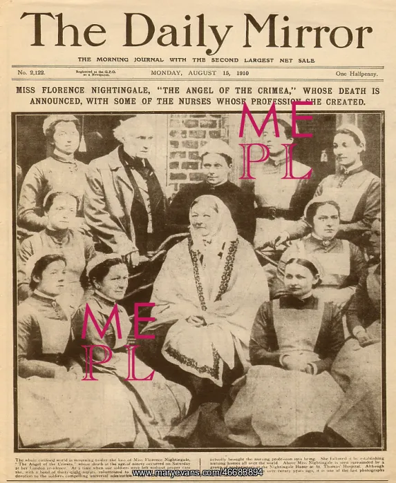 : Death of Florence Nightingale : Death of Florence Nightingale