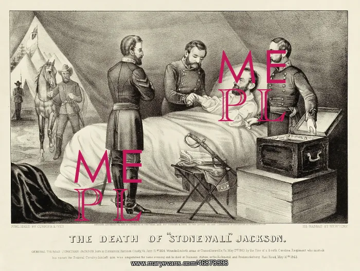 : The Death of General Stonewall Jackson : The Death of General Stonewall Jackson