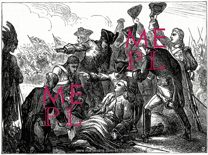 : Death of General Wolfe, Battle of Quebec, 1759 : Death of General Wolfe, Battle of Quebec, 1759