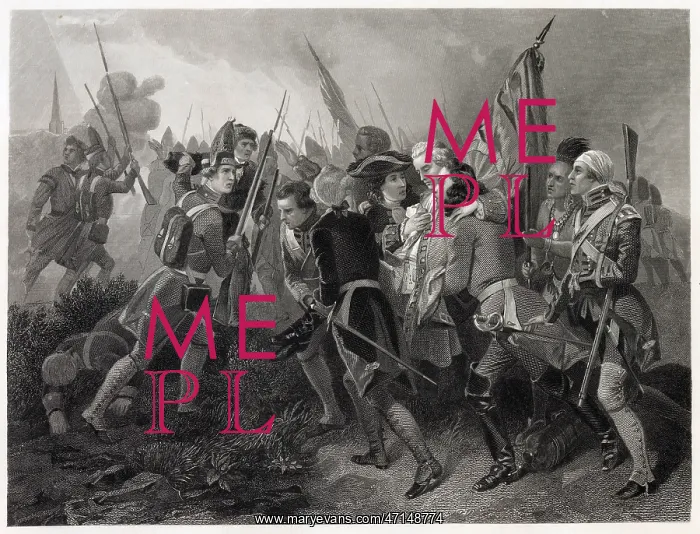 : Death of General Wolfe during the Seven Years War : Death of General Wolfe during the Seven Years War