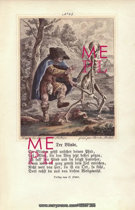 : Death grabs holds of the Blind Man's stick : Death grabs holds of the Blind Man's stick