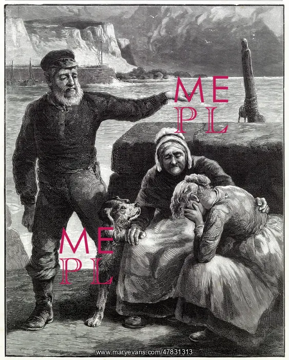 : Death of husband at sea 1897 : Death of husband at sea 1897