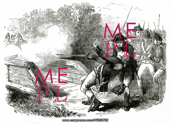  : Death Of isaac Davis during the battle of Concord