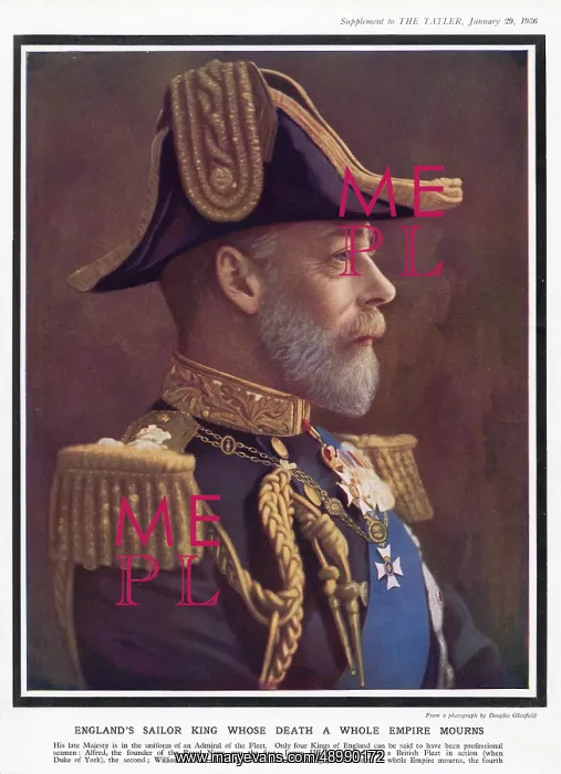 : Death of King George V : Death of King George V