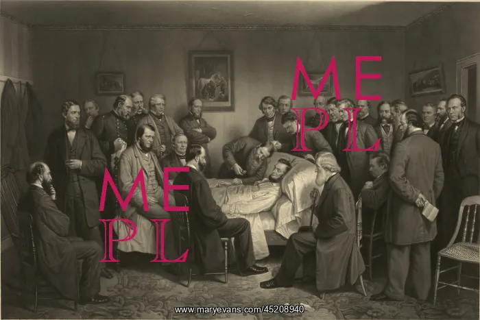 : Death of Lincoln on April 15, 1865 in a ? : Death of Lincoln on April 15, 1865 in a ?