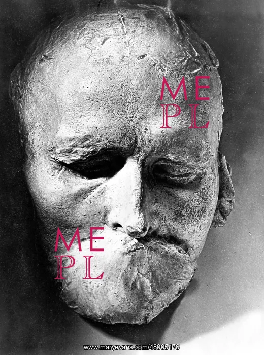 : Death mask of Friedrich Nietzsche, philosopher : Death mask of Friedrich Nietzsche, philosopher