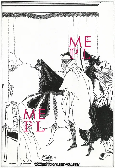 : The Death of Pierrot by Aubrey Beardsley : The Death of Pierrot by Aubrey Beardsley