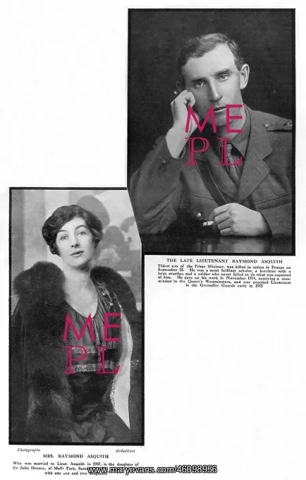 : Death of Raymond Asquith, 1916 : Death of Raymond Asquith, 1916