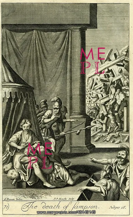 : The death of Samson : The death of Samson