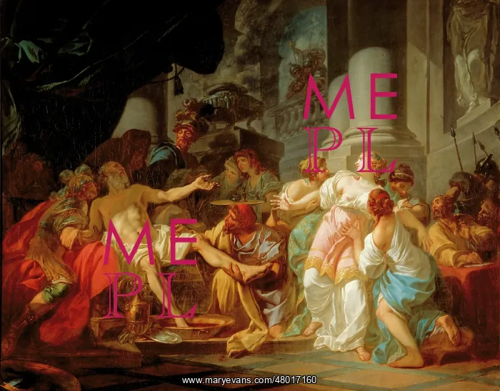 : The Death of Seneca, by Jacques-Louis David : The Death of Seneca, by Jacques-Louis David