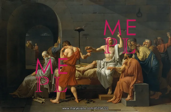 : The Death of Socrates, by Jacques-Louis David : The Death of Socrates, by Jacques-Louis David