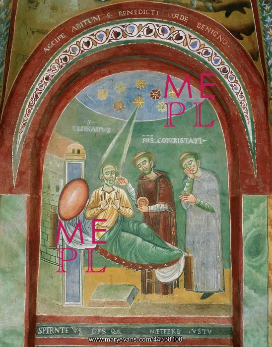 : Death of St. Eldrado. Detail : Death of St. Eldrado. Detail