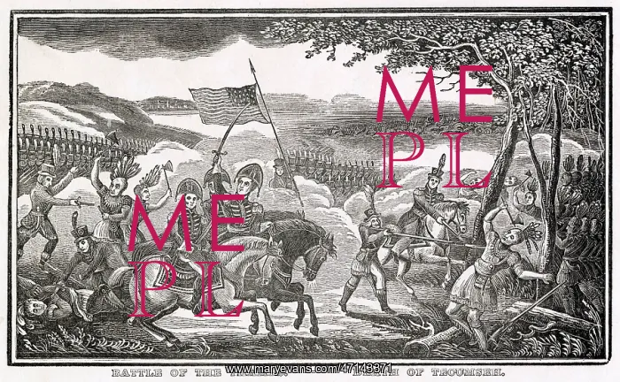 : Death of Tecumseh, War of 1812 : Death of Tecumseh, War of 1812