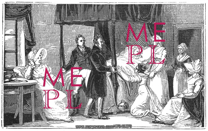 : Deathbed scene, c.1810 : Deathbed scene, c.1810