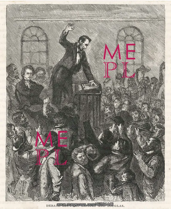 : Debate between Stephen Douglas and Abraham Lincoln : Debate between Stephen Douglas and Abraham Lincoln