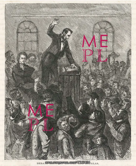 : Debate between Stephen Douglas and Abraham Lincoln : Debate between Stephen Douglas and Abraham Lincoln
