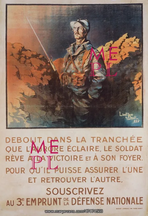 : Debout dans la tranchee que l'aurore eclaire, le soldat reve : Debout dans la tranchee que l'aurore eclaire, le soldat reve