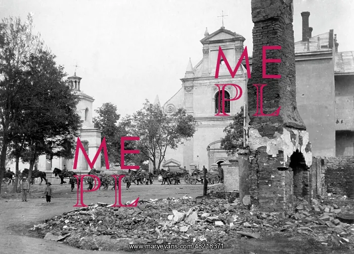 : Debris in Radymno, 1915 : Debris in Radymno, 1915
