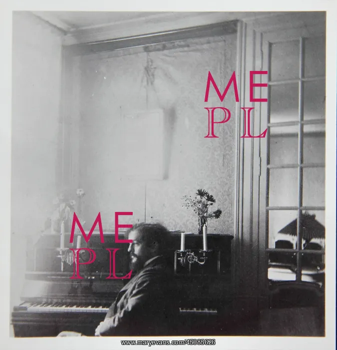 : Debussy at the piano, photograph : Debussy at the piano, photograph