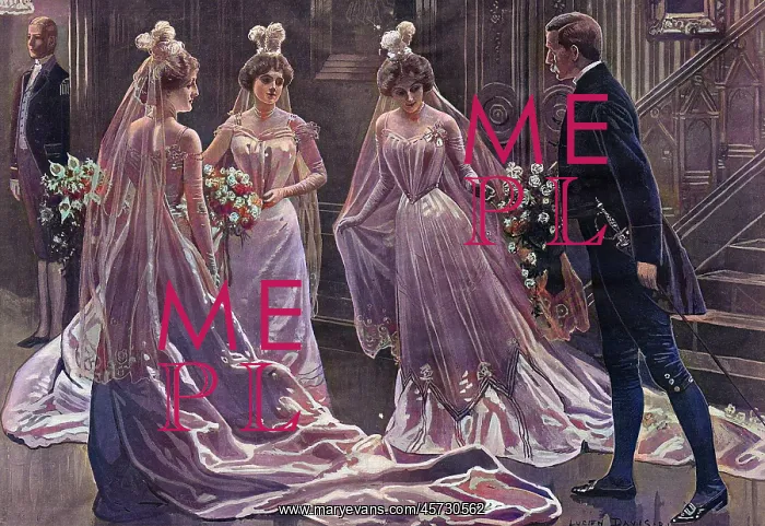 : Debutante before presentation at Buckingham Palace : Debutante before presentation at Buckingham Palace