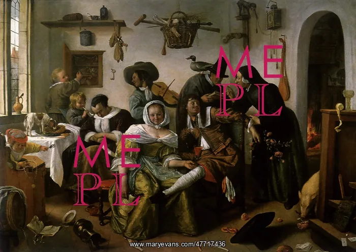  : Decadent Household, by Jan Steen