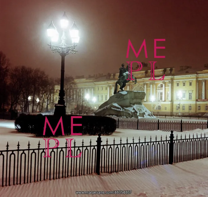 : Decembrists Square in Leningrad, 1985 : Decembrists Square in Leningrad, 1985