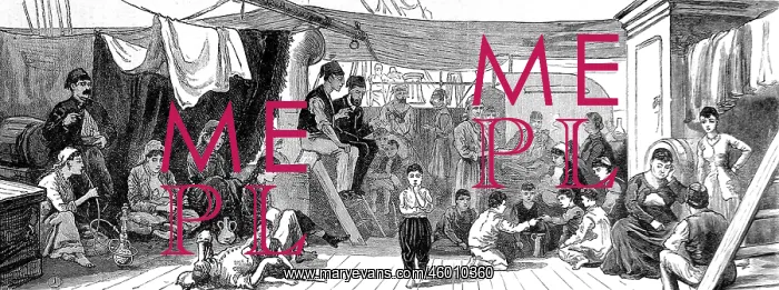 : The Deck of the Refugee Ship North Britain, 1882 : The Deck of the Refugee Ship North Britain, 1882