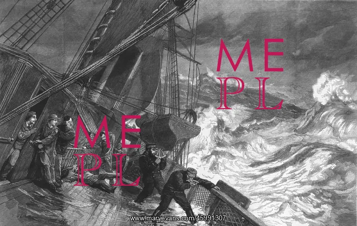 : On the Deck of the SS Zambesi, Bay of Biscay, 1875 : On the Deck of the SS Zambesi, Bay of Biscay, 1875