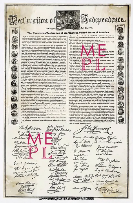 : Declaration of Independence - America - 1776 : Declaration of Independence - America - 1776