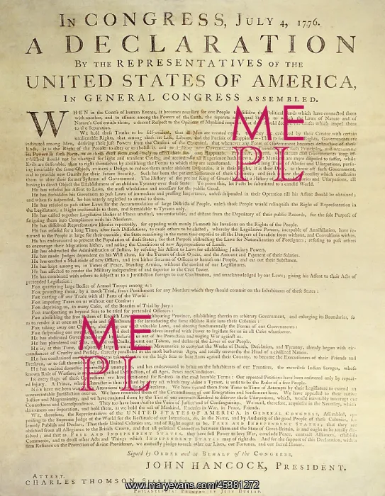 : Declaration of Independence, is the founding : Declaration of Independence, is the founding